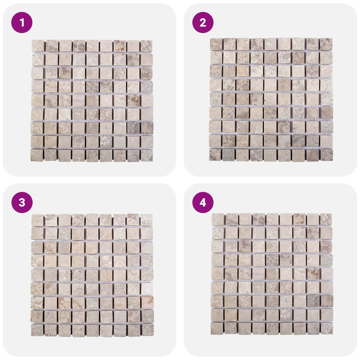 Plăci de mosaic Crem 30 x 30 cm Marmură WALTI