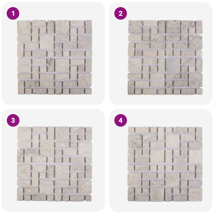 Plăci de mosaic Crem 30 x 30 cm Marmură WALTI