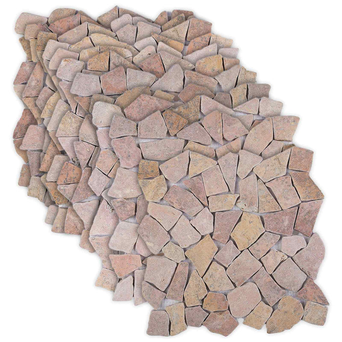 Plăci de mosaic Roșu 30 x 30 cm Marmură WALTI