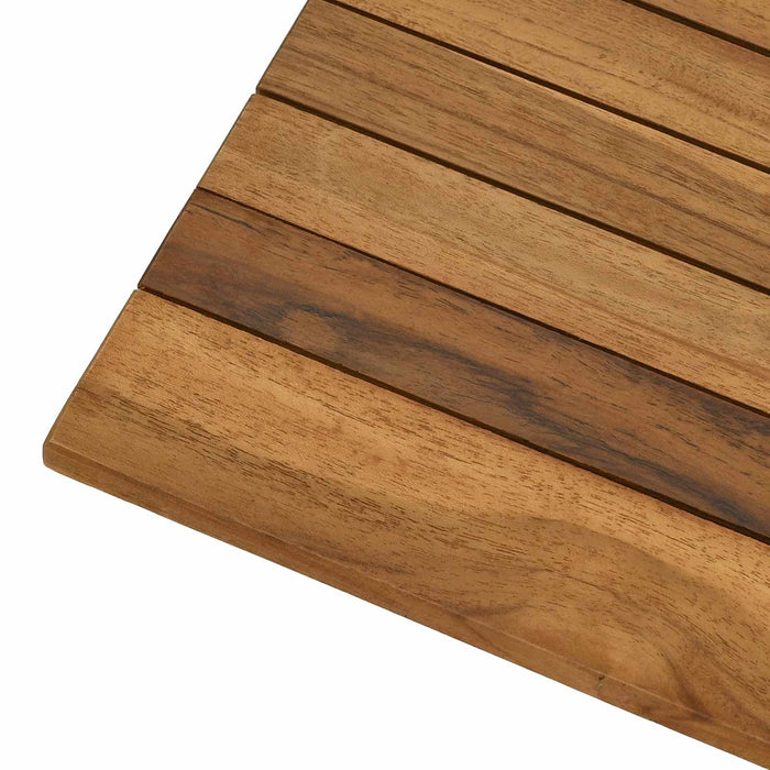 Placă de masă 40 x 40 x 3,5 cm Pătrat Lemn solid de tec natural - WALTI WALTI