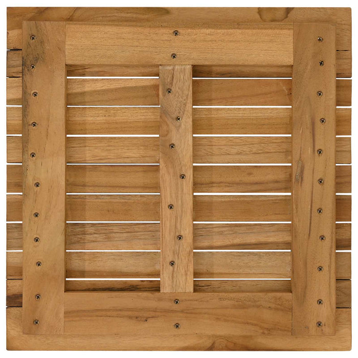 Placă de masă 50 x 50 x 3,5 cm Pătrat Lemn solid de tec natural - WALTI WALTI