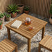 Placă de masă 60 x 60 x 3,5 cm Pătrat Lemn solid de tec natural - WALTI WALTI