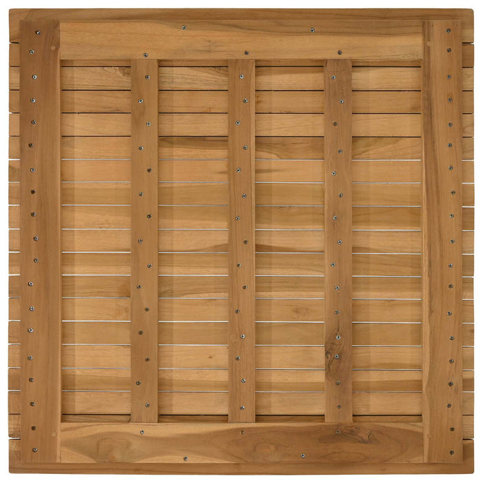 Placă de masă 70 x 70 x 3,5 cm Pătrat Lemn solid de tec natural - WALTI WALTI
