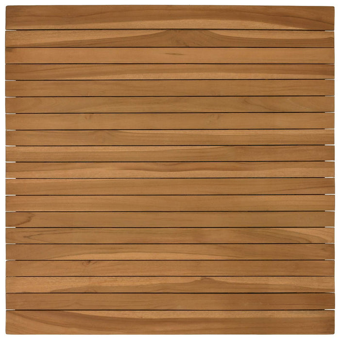 Placă de masă 70 x 70 x 3,5 cm Pătrat Lemn solid de tec natural - WALTI WALTI