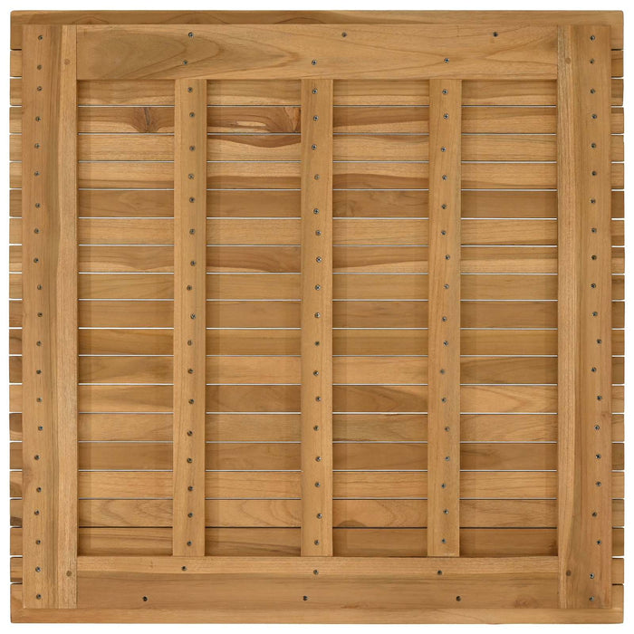 Placă de masă 80 x 80 x 3,5 cm Pătrat Lemn solid de tec natural - WALTI WALTI