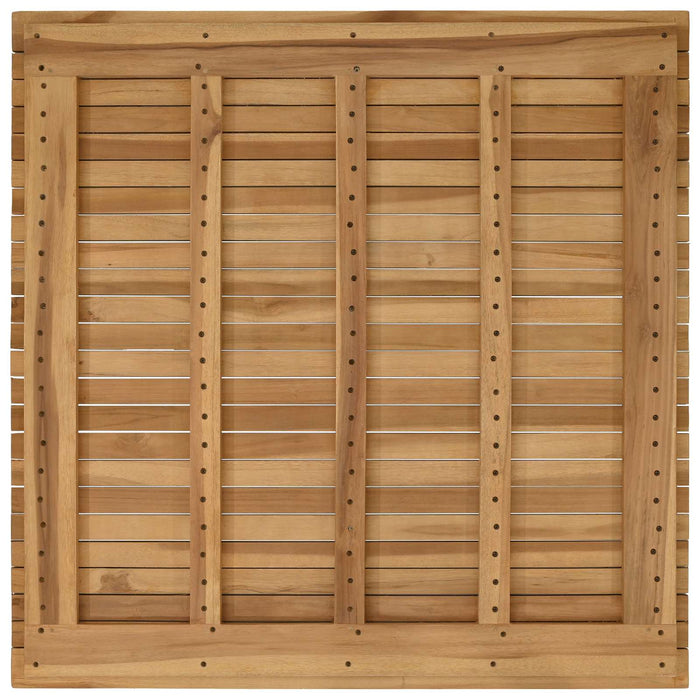 Placă de masă 90 x 90 x 3,5 cm Pătrat Lemn solid de tec natural - WALTI WALTI