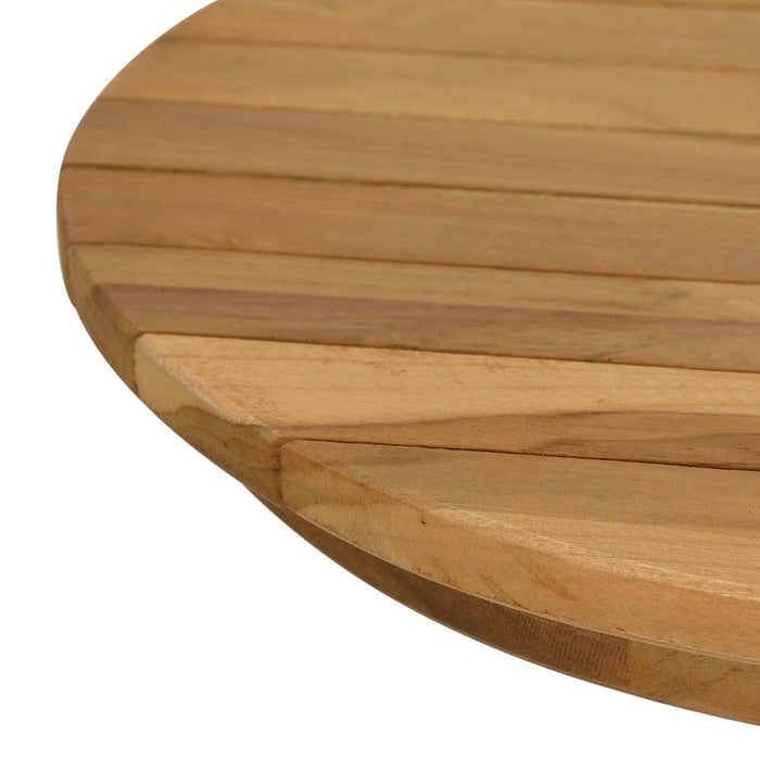 Placă de masă Ø 40 x 3,5 Rotund Lemn solid de tec natural - WALTI WALTI