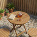 Placă de masă Ø 40 x 3,5 Rotund Lemn solid de tec natural - WALTI WALTI