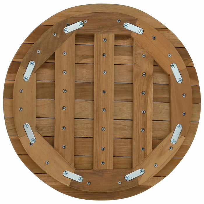 Placă de masă Ø 40 x 3,5 Rotund Lemn solid de tec natural - WALTI WALTI