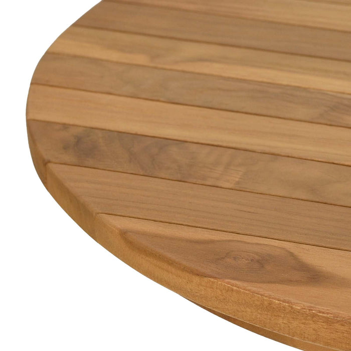 Placă de masă Ø 50 x 3,5 Rotund Lemn solid de tec natural - WALTI WALTI