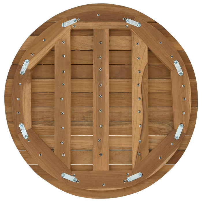 Placă de masă Ø 50 x 3,5 Rotund Lemn solid de tec natural - WALTI WALTI