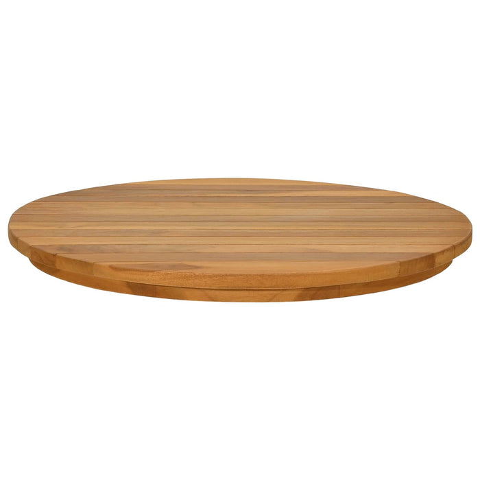 Placă de masă Ø 50 x 3,5 Rotund Lemn solid de tec natural - WALTI WALTI