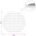 Placă de masă Ø 50 x 3,5 Rotund Lemn solid de tec natural - WALTI WALTI
