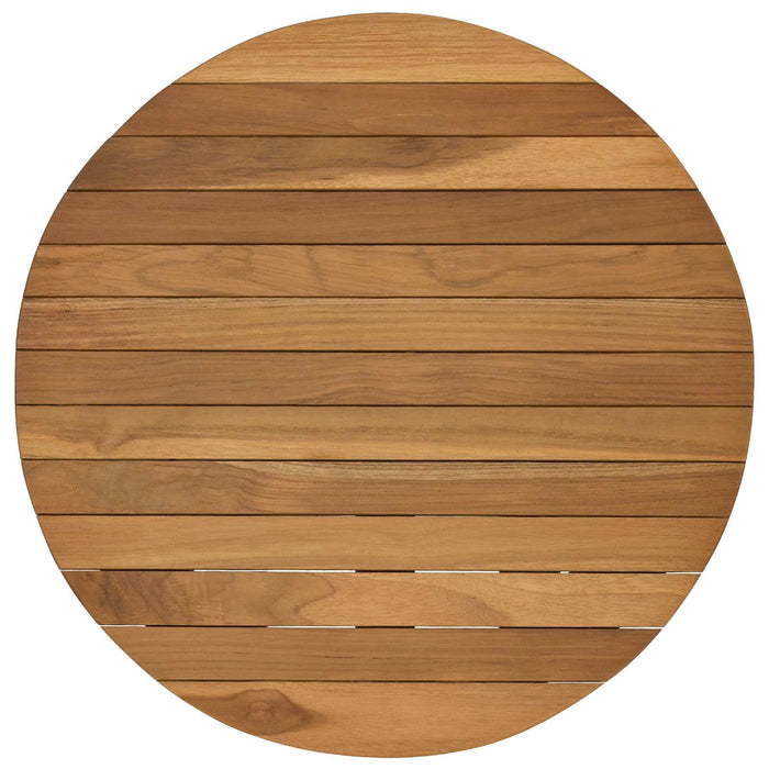 Placă de masă Ø 50 x 3,5 Rotund Lemn solid de tec natural - WALTI WALTI