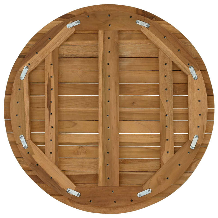 Placă de masă Ø 60 x 3,5 Rotund Lemn solid de tec natural - WALTI WALTI