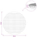 Placă de masă Ø 60 x 3,5 Rotund Lemn solid de tec natural - WALTI WALTI