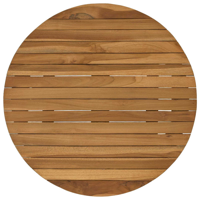 Placă de masă Ø 60 x 3,5 Rotund Lemn solid de tec natural - WALTI WALTI