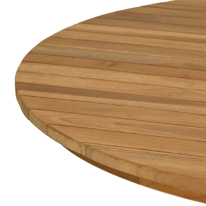 Placă de masă Ø 70 x 3,5 Rotund Lemn solid de tec natural - WALTI WALTI