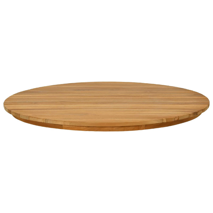 Placă de masă Ø 70 x 3,5 Rotund Lemn solid de tec natural - WALTI WALTI