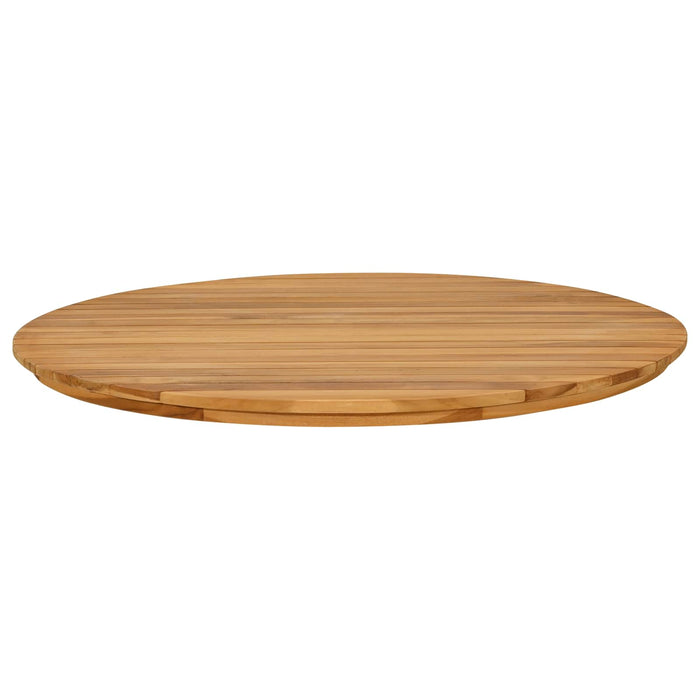 Placă de masă Ø 80 x 3,5 Rotund Lemn solid de tec natural - WALTI WALTI