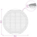 Placă de masă Ø 80 x 3,5 Rotund Lemn solid de tec natural - WALTI WALTI