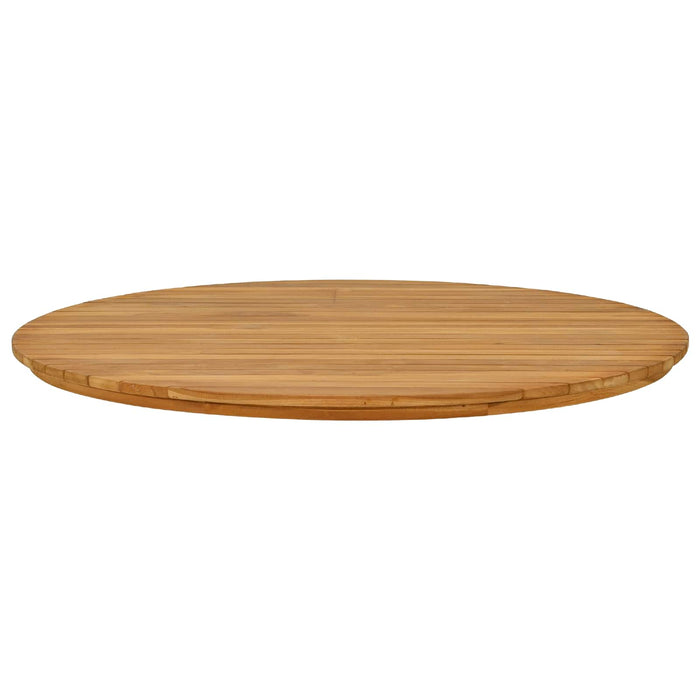 Placă de masă Ø 90 x 3,5 Rotund Lemn solid de tec natural - WALTI WALTI