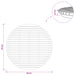 Placă de masă Ø 90 x 3,5 Rotund Lemn solid de tec natural - WALTI WALTI