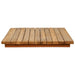 Placă de masă 90 x 45 x 3,5 cm Dreptunghiular Lemn solid de tec - WALTI WALTI