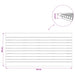 Placă de masă 90 x 45 x 3,5 cm Dreptunghiular Lemn solid de tec - WALTI WALTI