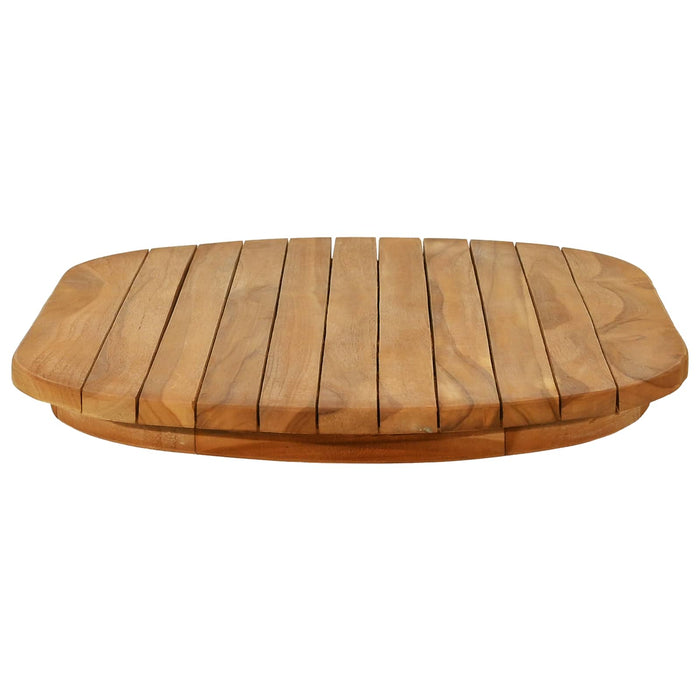 Placă de masă 80 x 40 x 3,5 cm Oval Lemn solid de tec natural - WALTI WALTI