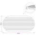 Placă de masă 80 x 40 x 3,5 cm Oval Lemn solid de tec natural - WALTI WALTI