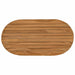 Placă de masă 80 x 40 x 3,5 cm Oval Lemn solid de tec natural - WALTI WALTI