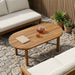 Placă de masă 90 x 45 x 3,5 cm Oval Lemn solid de tec natural - WALTI WALTI
