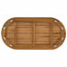 Placă de masă 90 x 45 x 3,5 cm Oval Lemn solid de tec natural - WALTI WALTI
