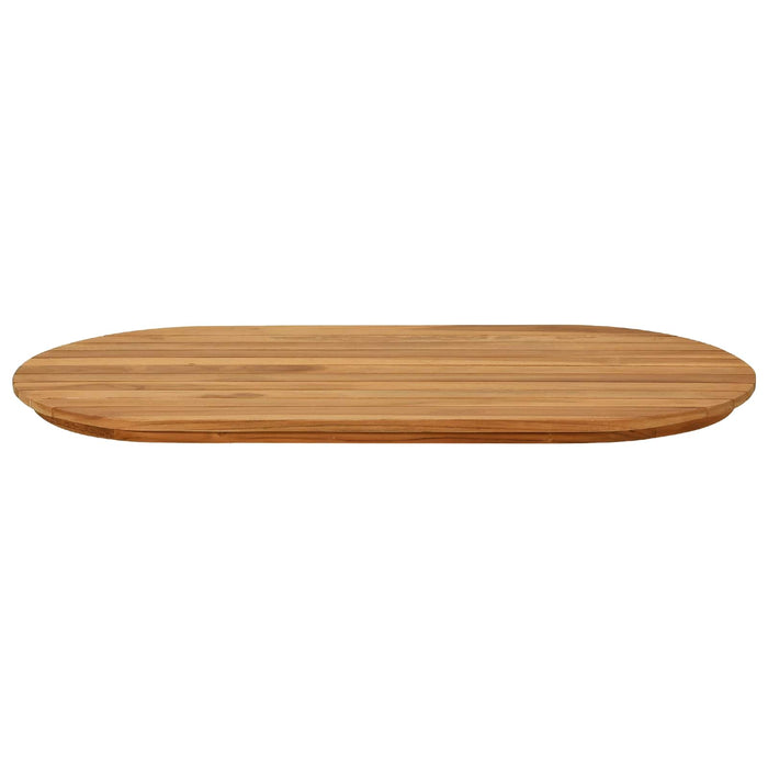Placă de masă 90 x 45 x 3,5 cm Oval Lemn solid de tec natural - WALTI WALTI