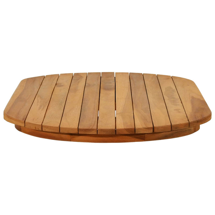 Placă de masă 90 x 45 x 3,5 cm Oval Lemn solid de tec natural - WALTI WALTI