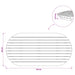 Placă de masă 90 x 45 x 3,5 cm Oval Lemn solid de tec natural - WALTI WALTI