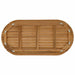 Placă de masă 100 x 50 x 3,5 cm Oval Lemn solid de tec natural - WALTI WALTI