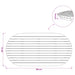 Placă de masă 100 x 50 x 3,5 cm Oval Lemn solid de tec natural - WALTI WALTI