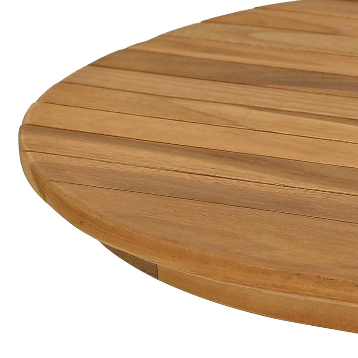 Placă de masă 110 x 55 x 3,5 cm Oval Lemn solid de tec natural - WALTI WALTI