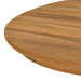 Placă de masă 110 x 55 x 3,5 cm Oval Lemn solid de tec natural - WALTI WALTI