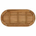 Placă de masă 110 x 55 x 3,5 cm Oval Lemn solid de tec natural - WALTI WALTI