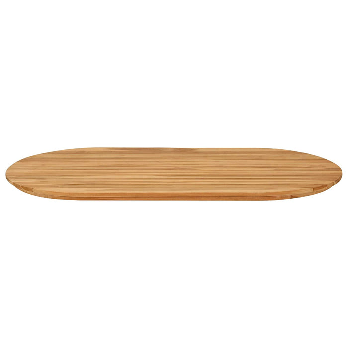 Placă de masă 110 x 55 x 3,5 cm Oval Lemn solid de tec natural - WALTI WALTI