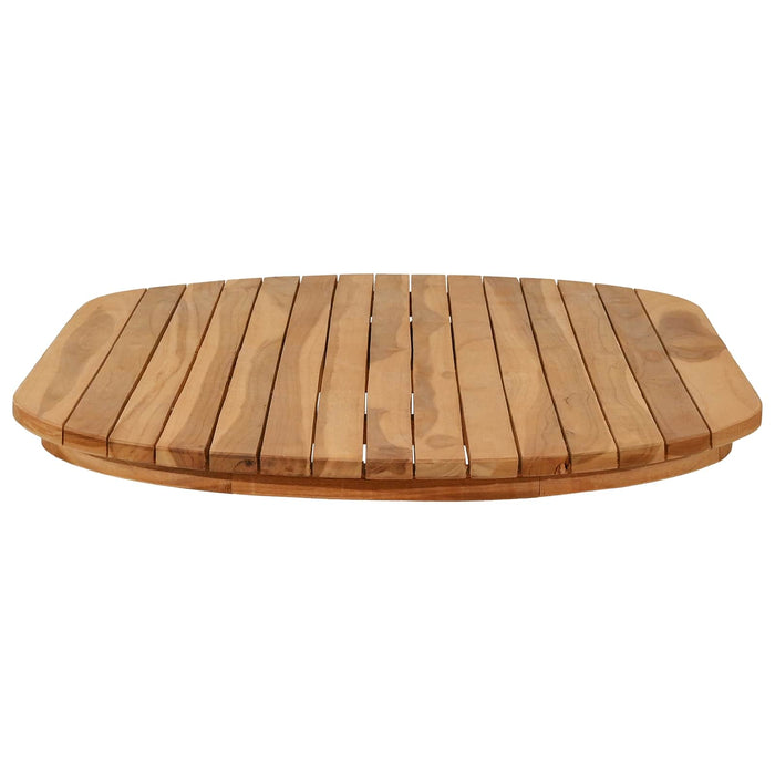 Placă de masă 110 x 55 x 3,5 cm Oval Lemn solid de tec natural - WALTI WALTI