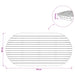 Placă de masă 110 x 55 x 3,5 cm Oval Lemn solid de tec natural - WALTI WALTI