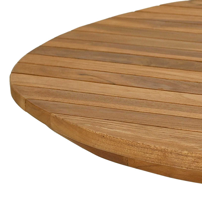 Placă de masă 120 x 70 x 3,5 cm Oval Lemn solid de tec natural - WALTI WALTI