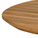 Placă de masă 120 x 70 x 3,5 cm Oval Lemn solid de tec natural - WALTI WALTI