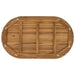 Placă de masă 120 x 70 x 3,5 cm Oval Lemn solid de tec natural - WALTI WALTI
