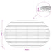 Placă de masă 120 x 70 x 3,5 cm Oval Lemn solid de tec natural - WALTI WALTI