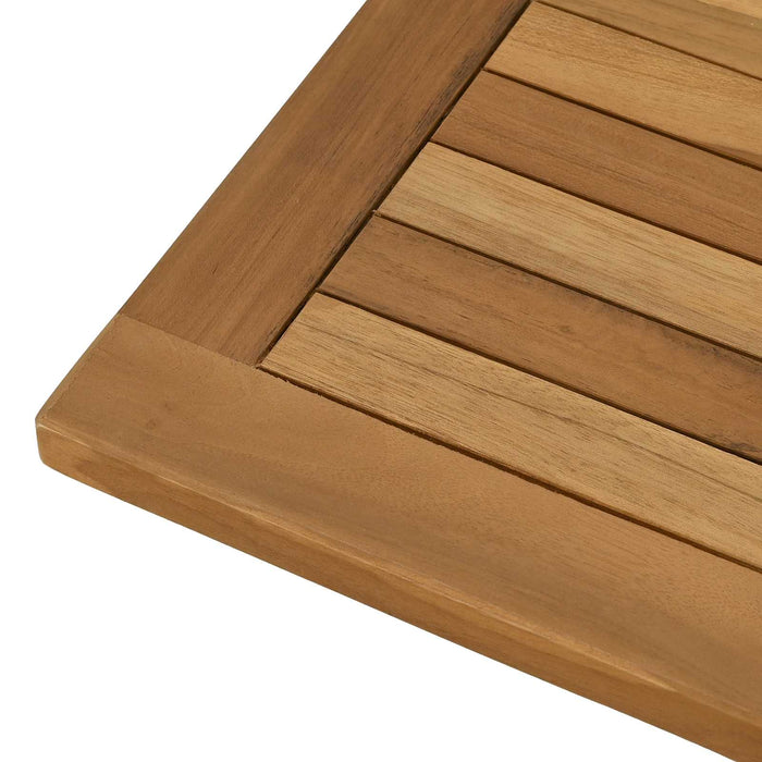 Placă de masă Dreptunghiular Lemn solid de tec natural - WALTI WALTI